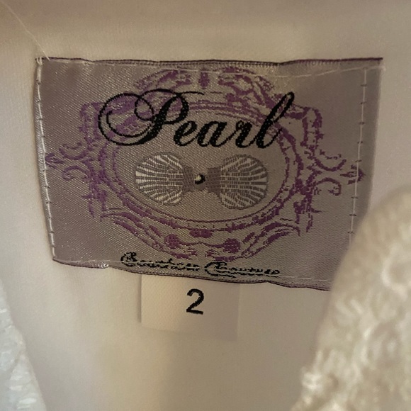 Pearl Couture White Eyelet Dress - Picture 3 of 4